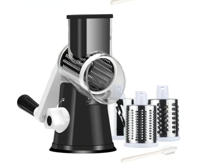 ✨Multifunctional 3 in 1 Rotary Cheese Grater Vegetable Slicer🔥BUY 2 free shipping get 10% OFF