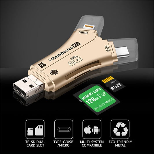 4 in1 Micro SD Card Reader