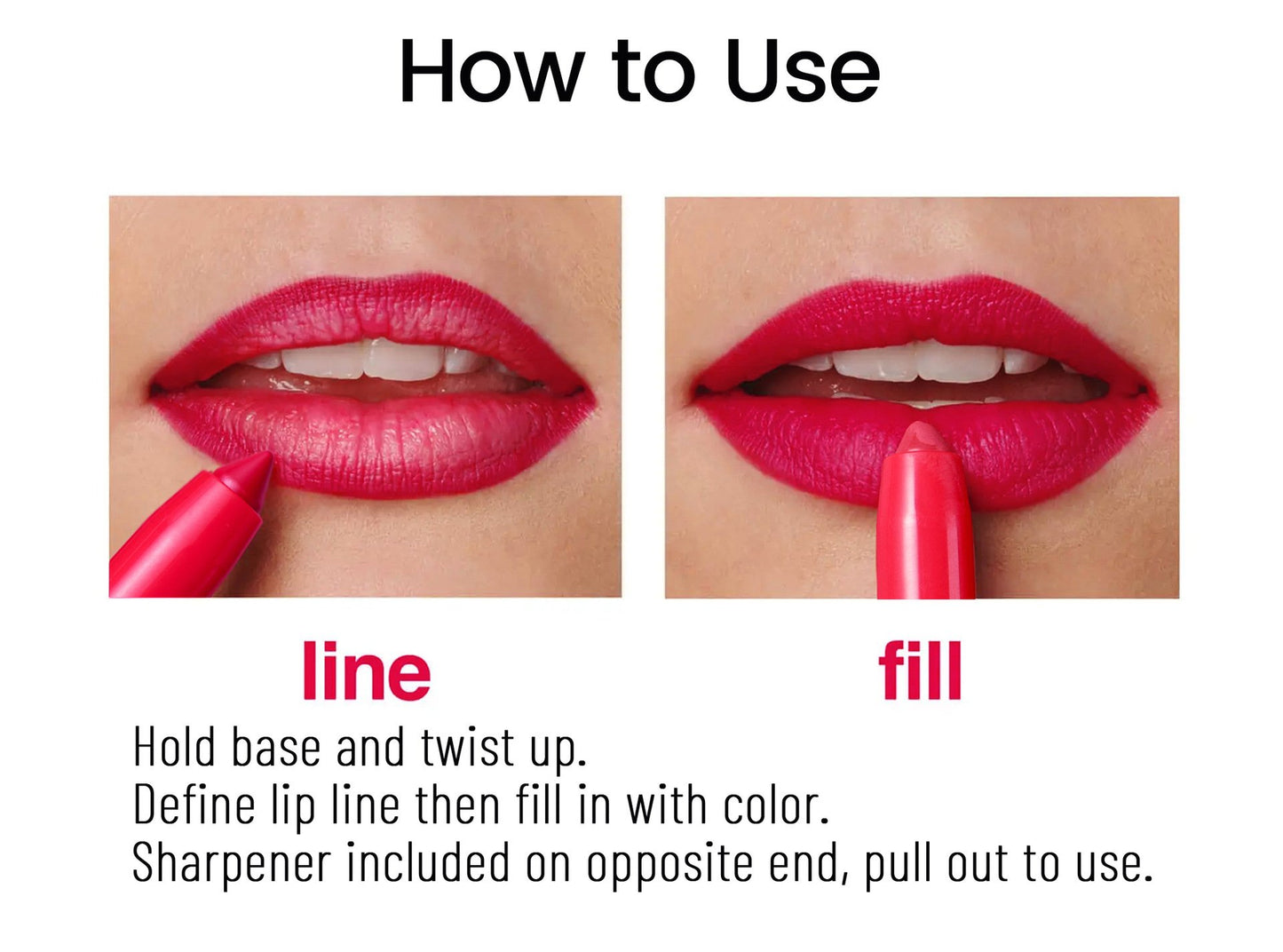 šRotating Sharpenable Matte Lipstick Pencils