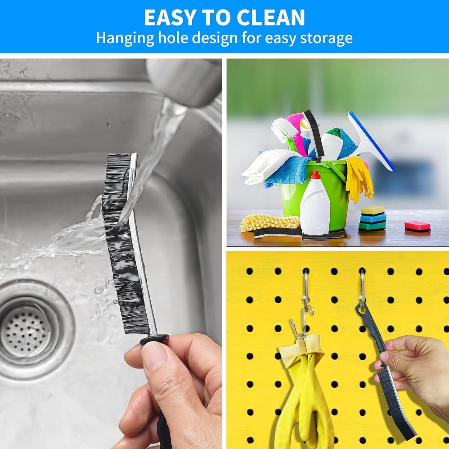 4TH Multi-Purpose Hard Bristle Crevice Cleaning Brush