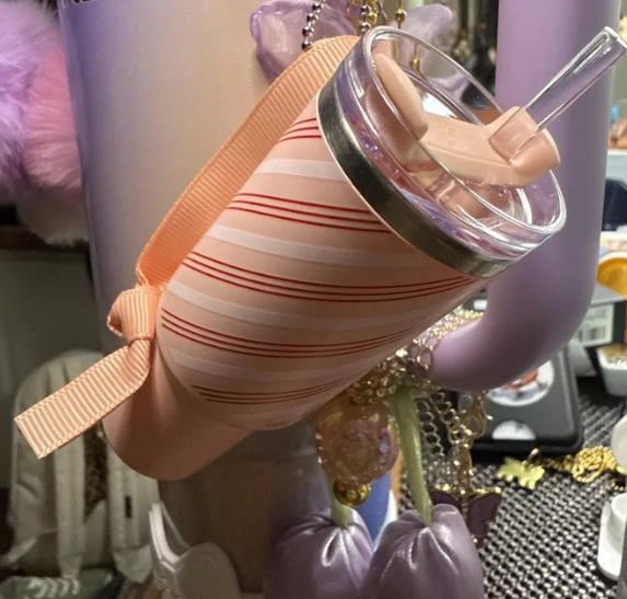 Candy Cane Cup Keychain – Holiday Limited Edition