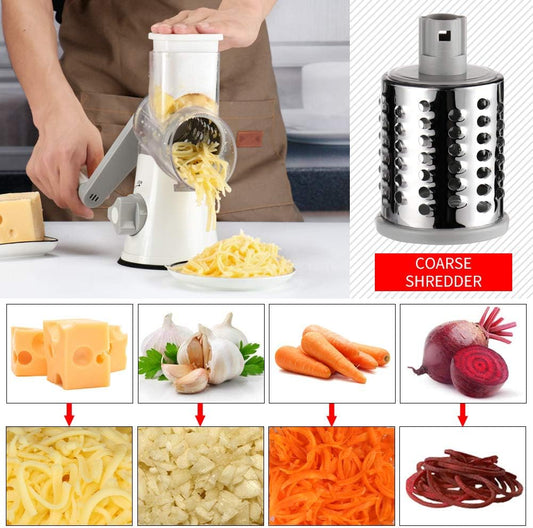 ✨Multifunctional 3 in 1 Rotary Cheese Grater Vegetable Slicer🔥BUY 2 free shipping get 10% OFF