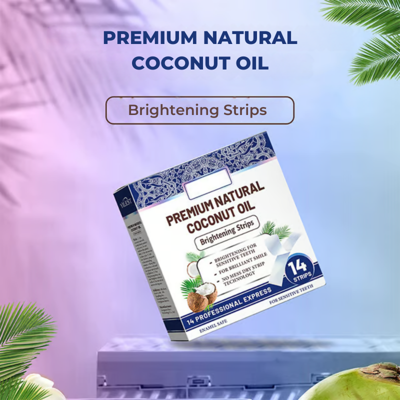 TeethStrip: Natural Coconut Teeth Whitening And Brightening Strips