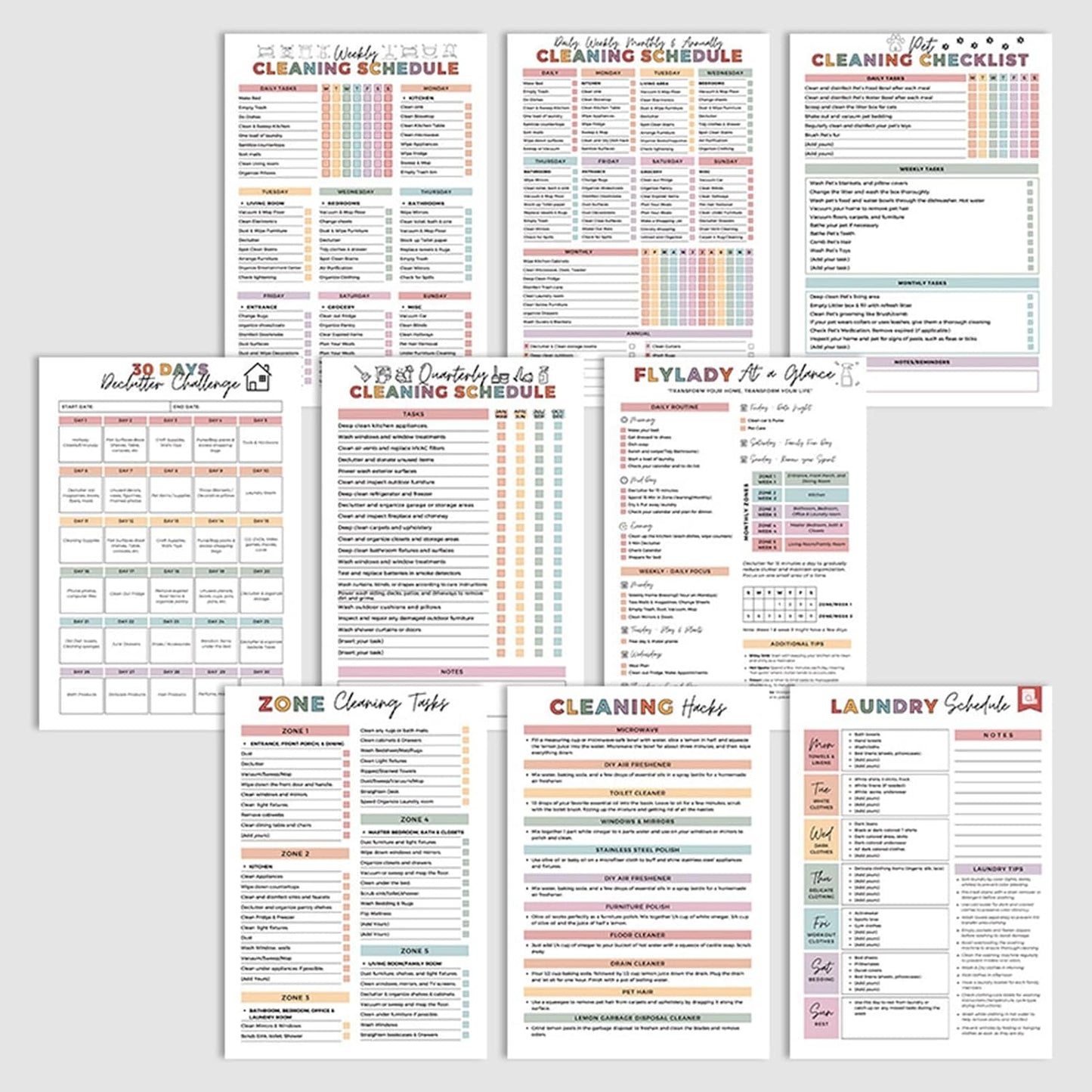 🔥🔥2026 Cleaning & Organizing Toolkit - Chore Planner✔