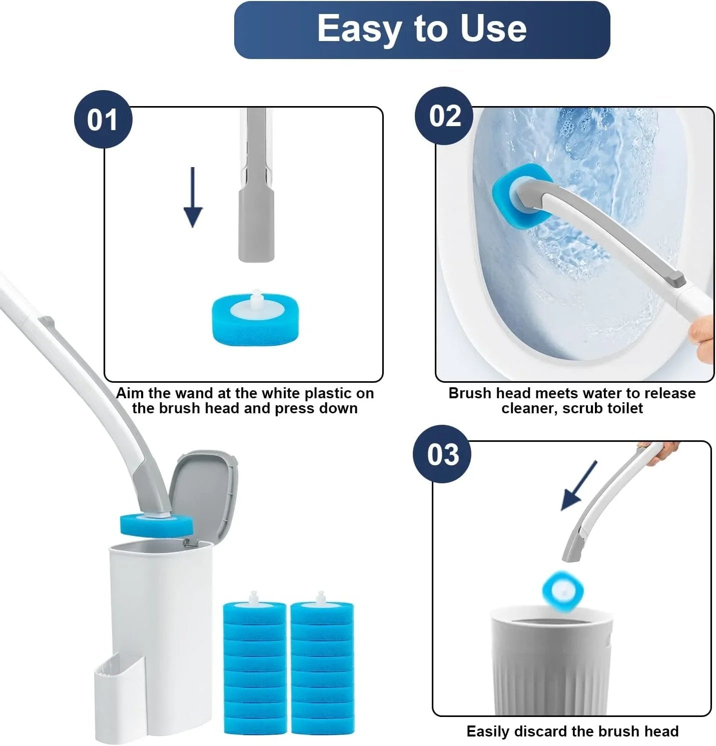 🔥LAST DAY 49% OFF💧Disposable Toilet Cleaning System💧