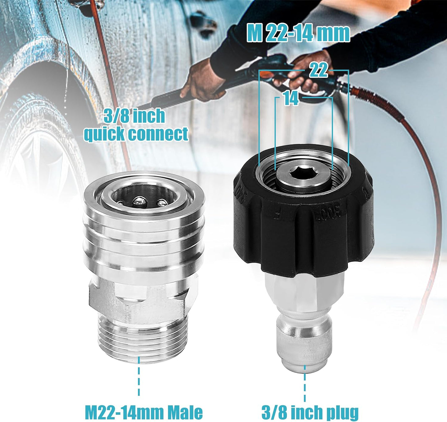 [🎀Valentine's Day🌹]Pressure Washer Adapter Quick Connect Kit