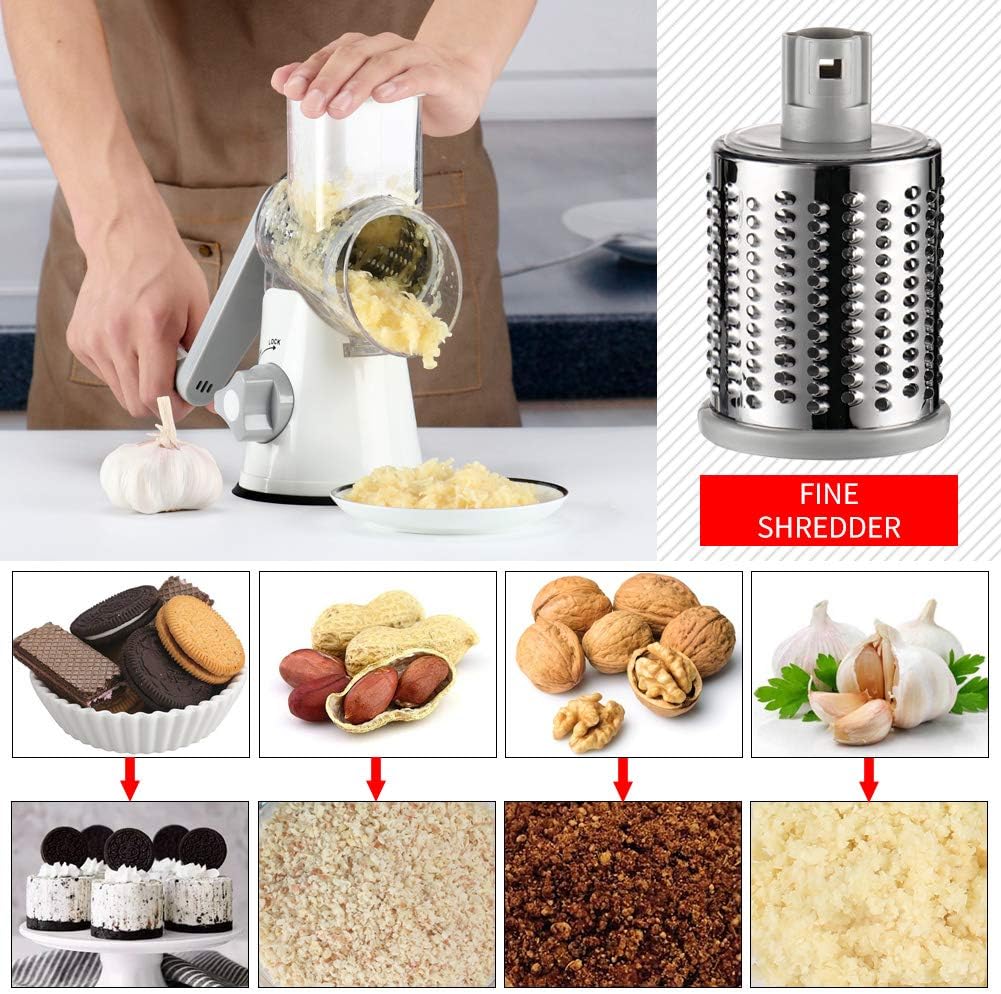 ✨Multifunctional 3 in 1 Rotary Cheese Grater Vegetable Slicer🔥BUY 2 free shipping get 10% OFF