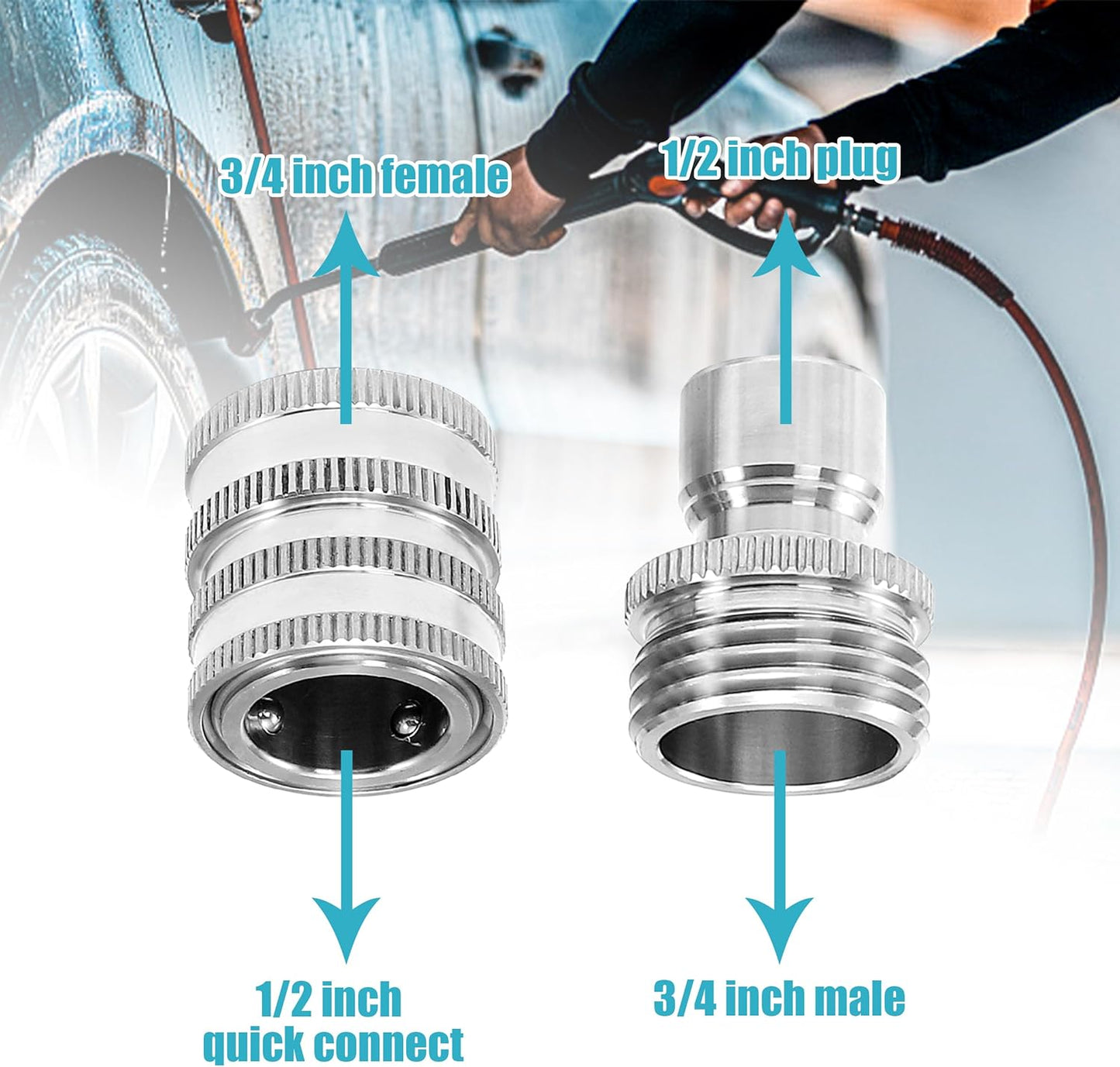 [🎀Valentine's Day🌹]Pressure Washer Adapter Quick Connect Kit