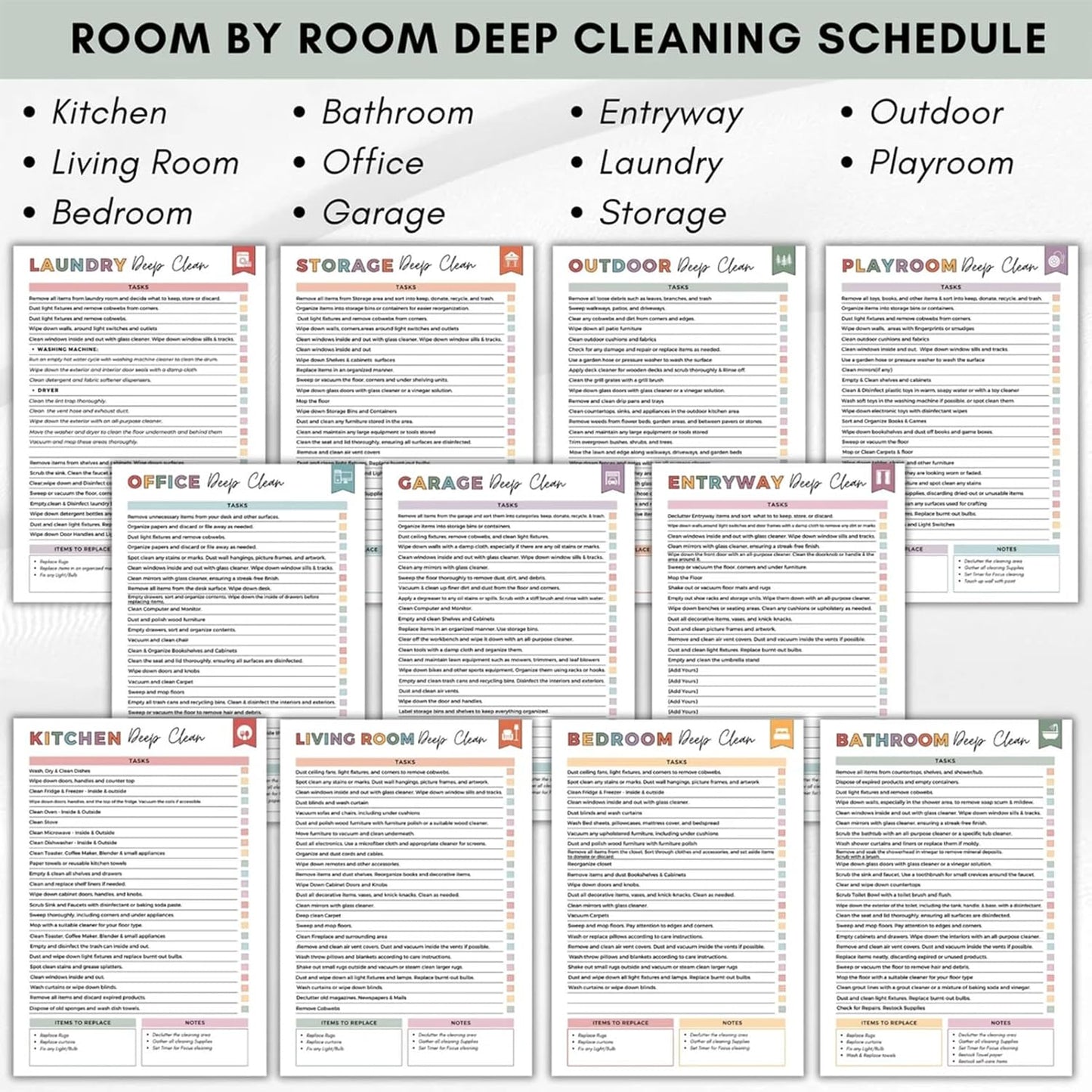 🔥🔥2026 Cleaning & Organizing Toolkit - Chore Planner✔