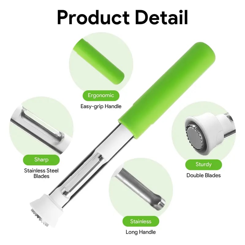 🔥Last Day Discount 49% Off🔥2 in 1 Apple Corer and Peeler