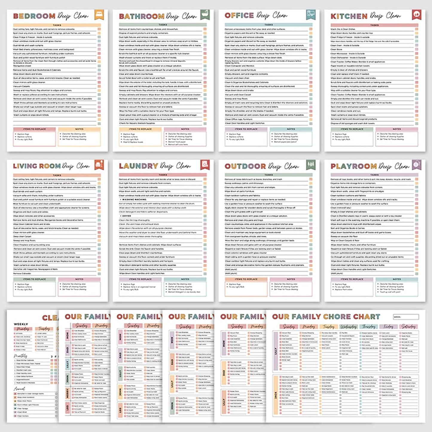 🔥🔥2026 Cleaning & Organizing Toolkit - Chore Planner✔