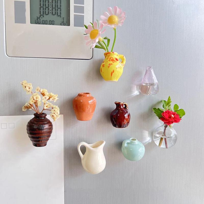 Mini Ceramic Magnetic Vase