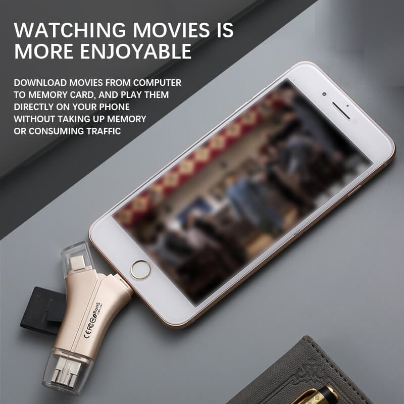 4 in1 Micro SD Card Reader