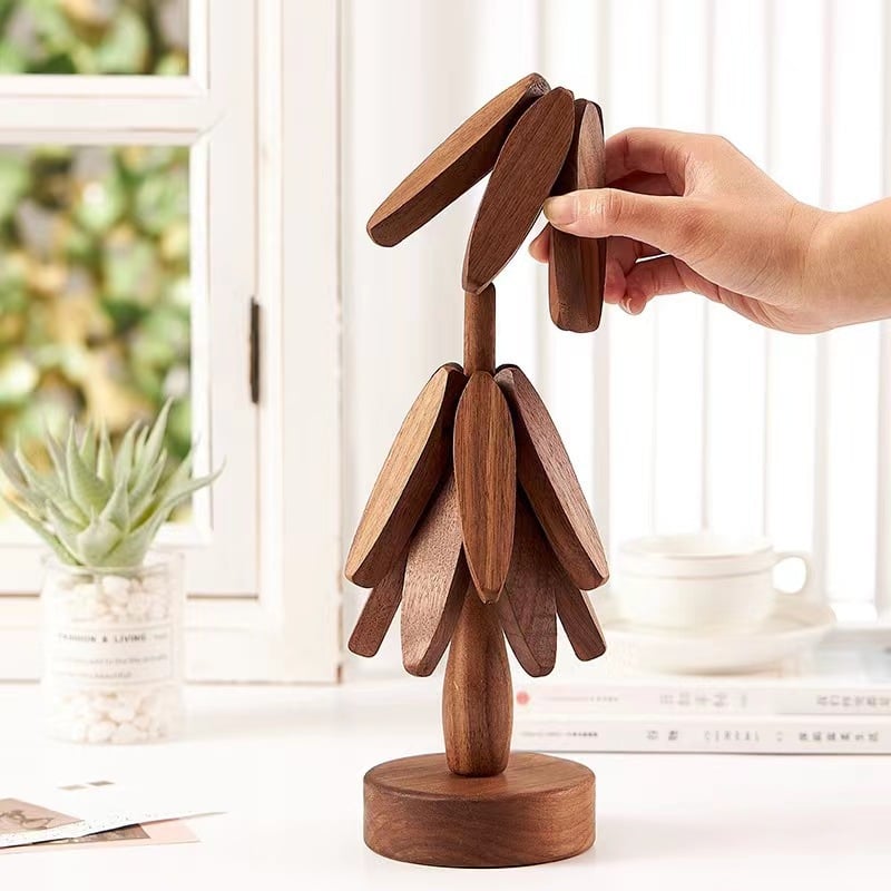 💥49% OFF🌲Wooden Tree Shape Trivet Set for Hot Dishes