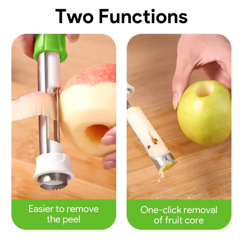 🔥Last Day Discount 49% Off🔥2 in 1 Apple Corer and Peeler