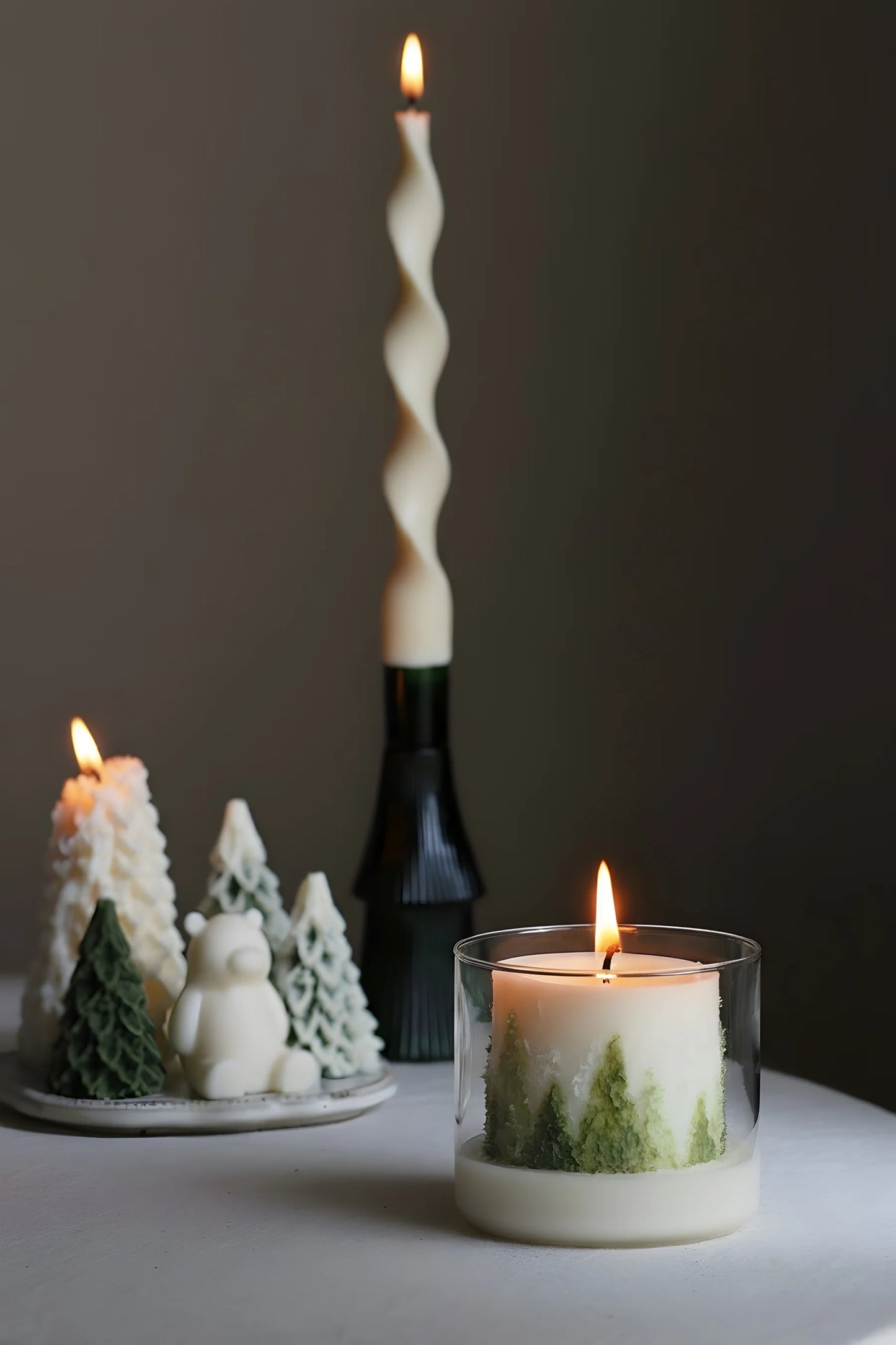 Christmas rotating scented candles
