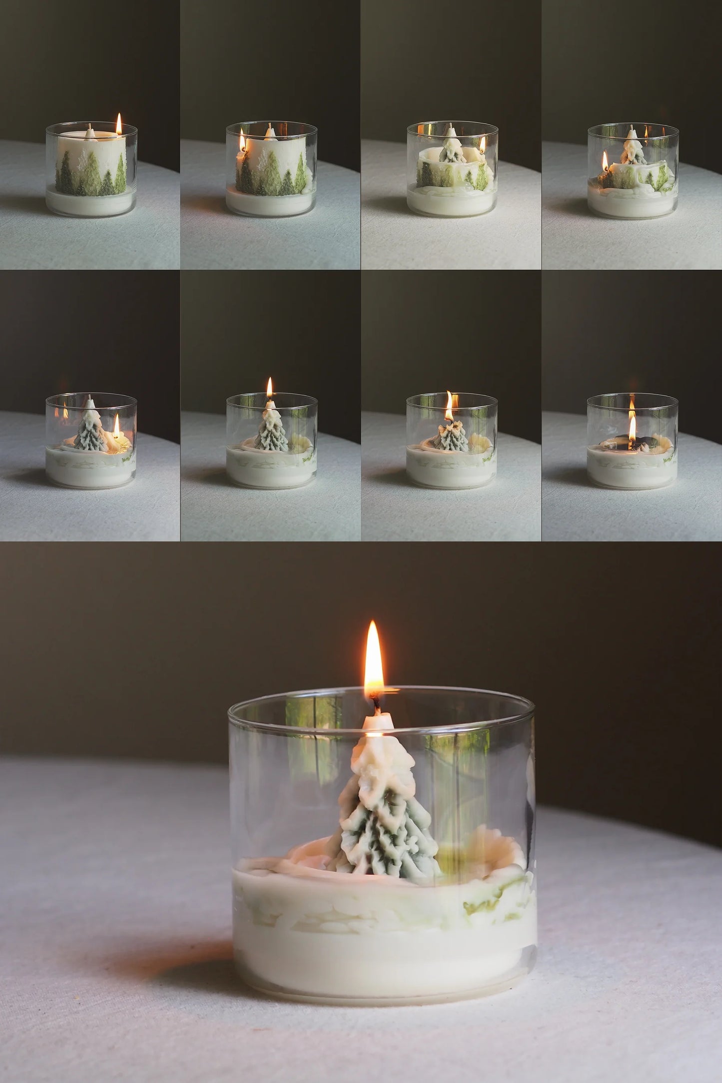 Christmas rotating scented candles