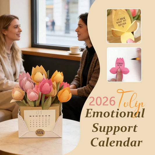 🌷2026 Tulip Paper Flower Emotional Support Calendar