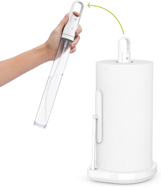 Standing Paper Towel Holder with Spray Pump