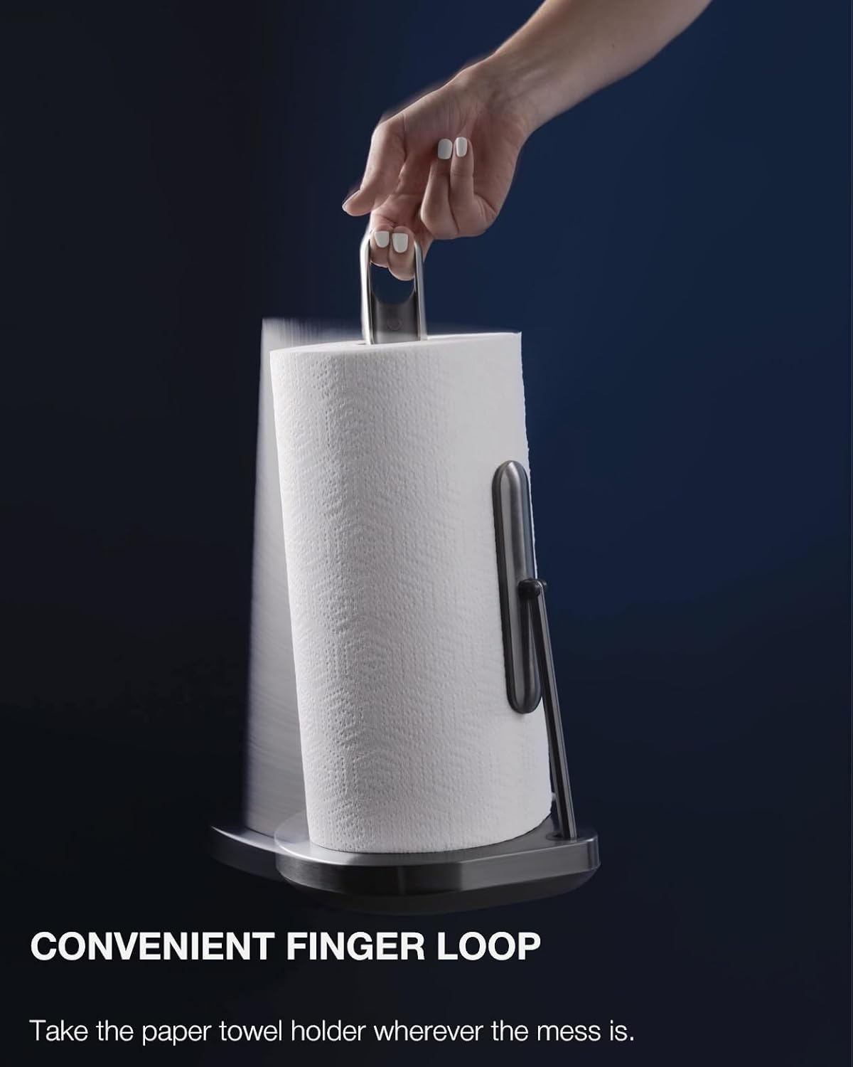 Standing Paper Towel Holder with Spray Pump