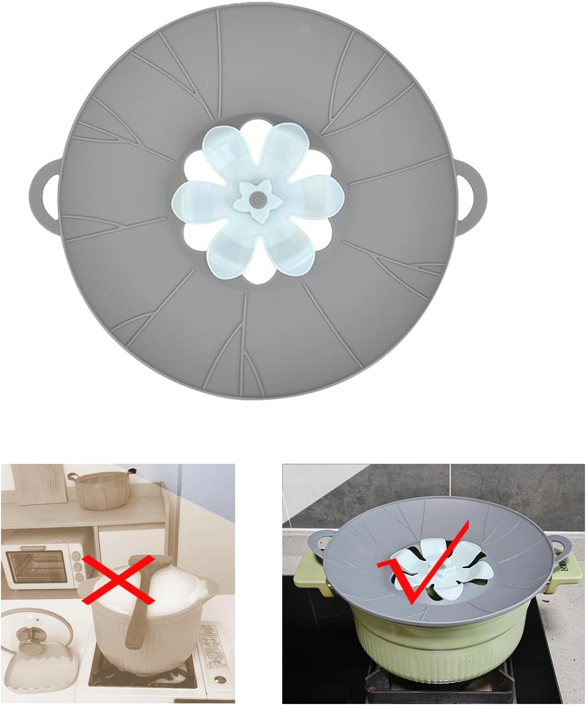 Spill Stopper Lid Cover, Boil Over Spill Stopper