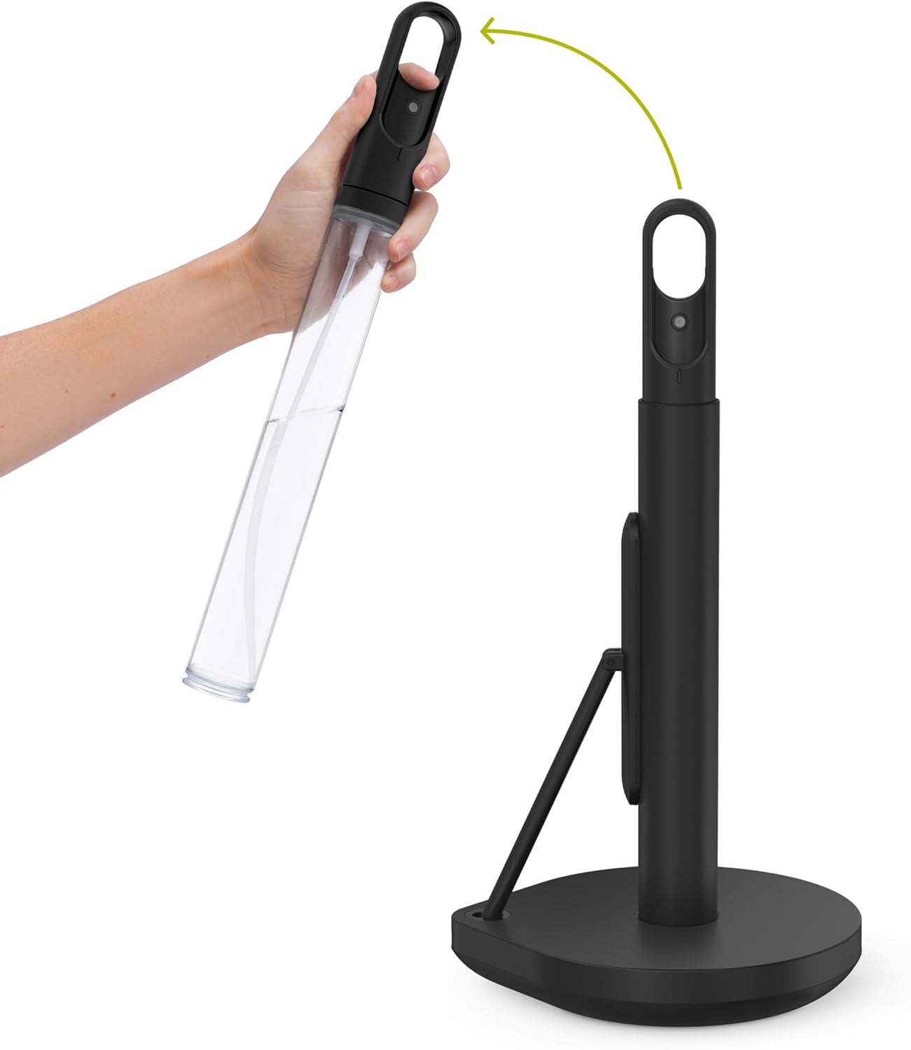 Standing Paper Towel Holder with Spray Pump