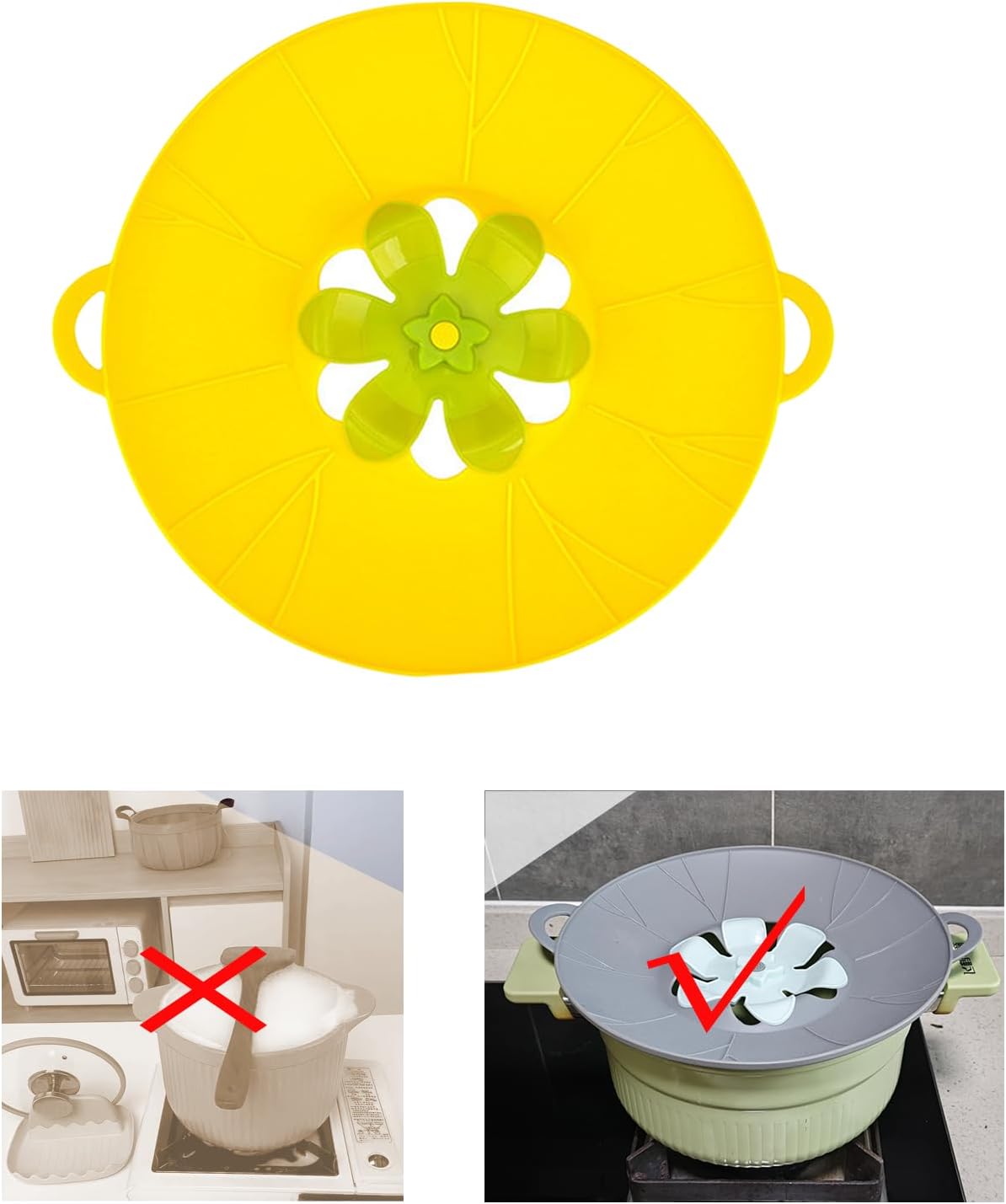 Spill Stopper Lid Cover, Boil Over Spill Stopper