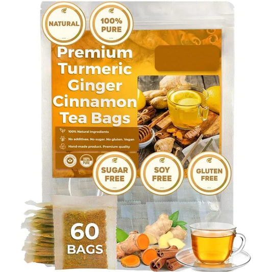 🍵100% Natural Turmeric Ginger Cinnamon Tea
