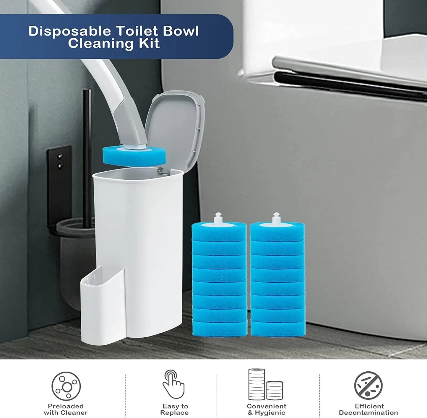 🔥LAST DAY 49% OFF💧Disposable Toilet Cleaning System💧