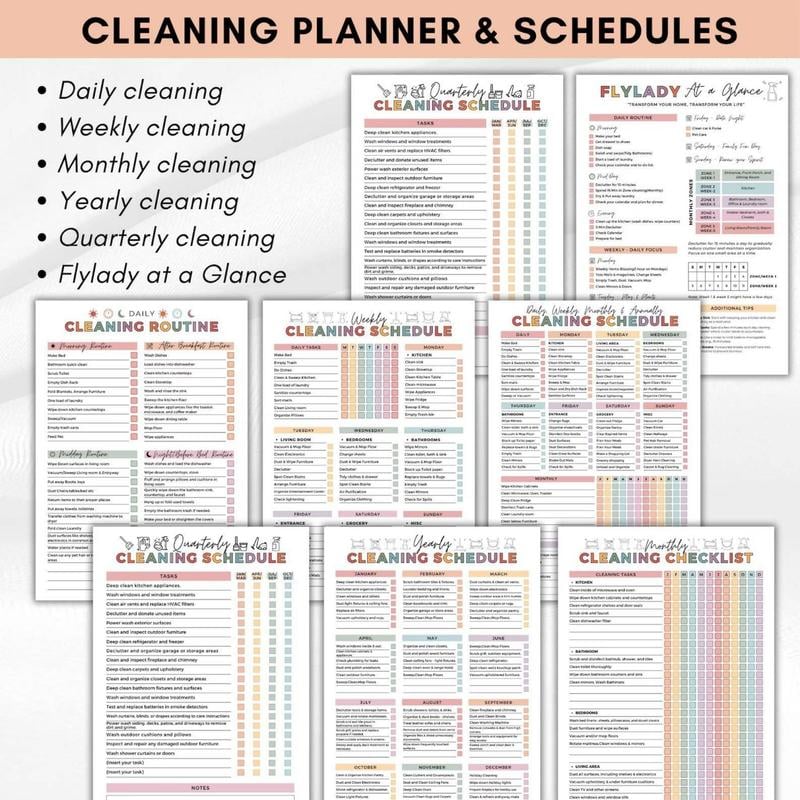 🔥🔥2026 Cleaning & Organizing Toolkit - Chore Planner✔