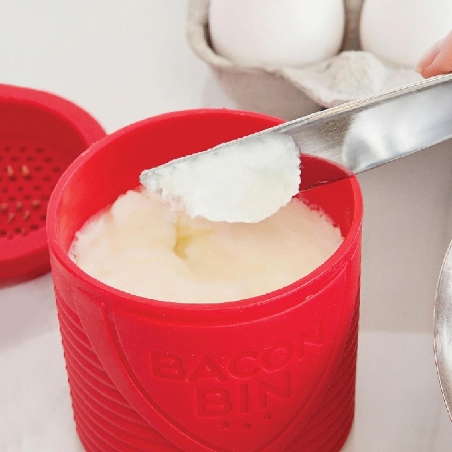 Talisman Designs Bacon Bin Grease Strainer & Collector | Family Friendly Kitchen Tools