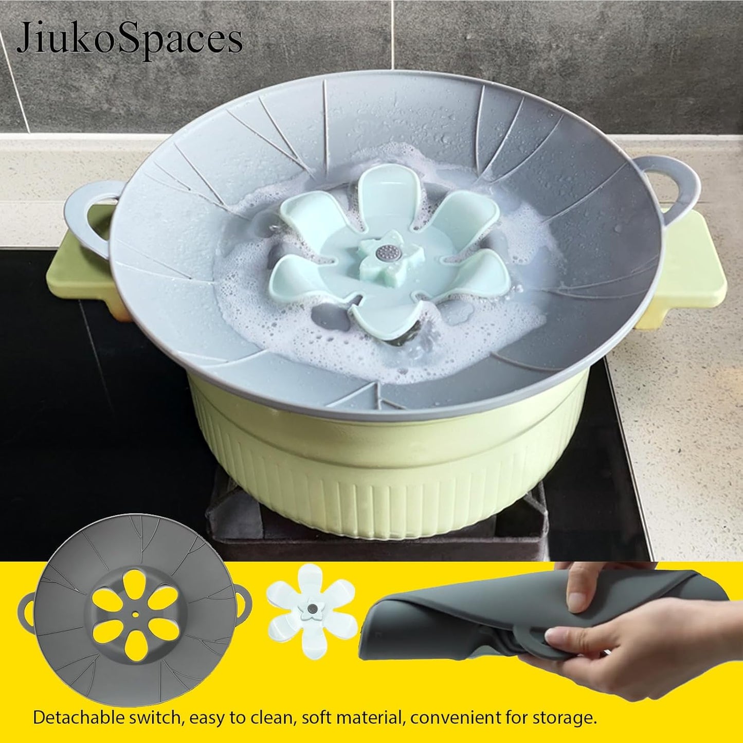 Spill Stopper Lid Cover, Boil Over Spill Stopper