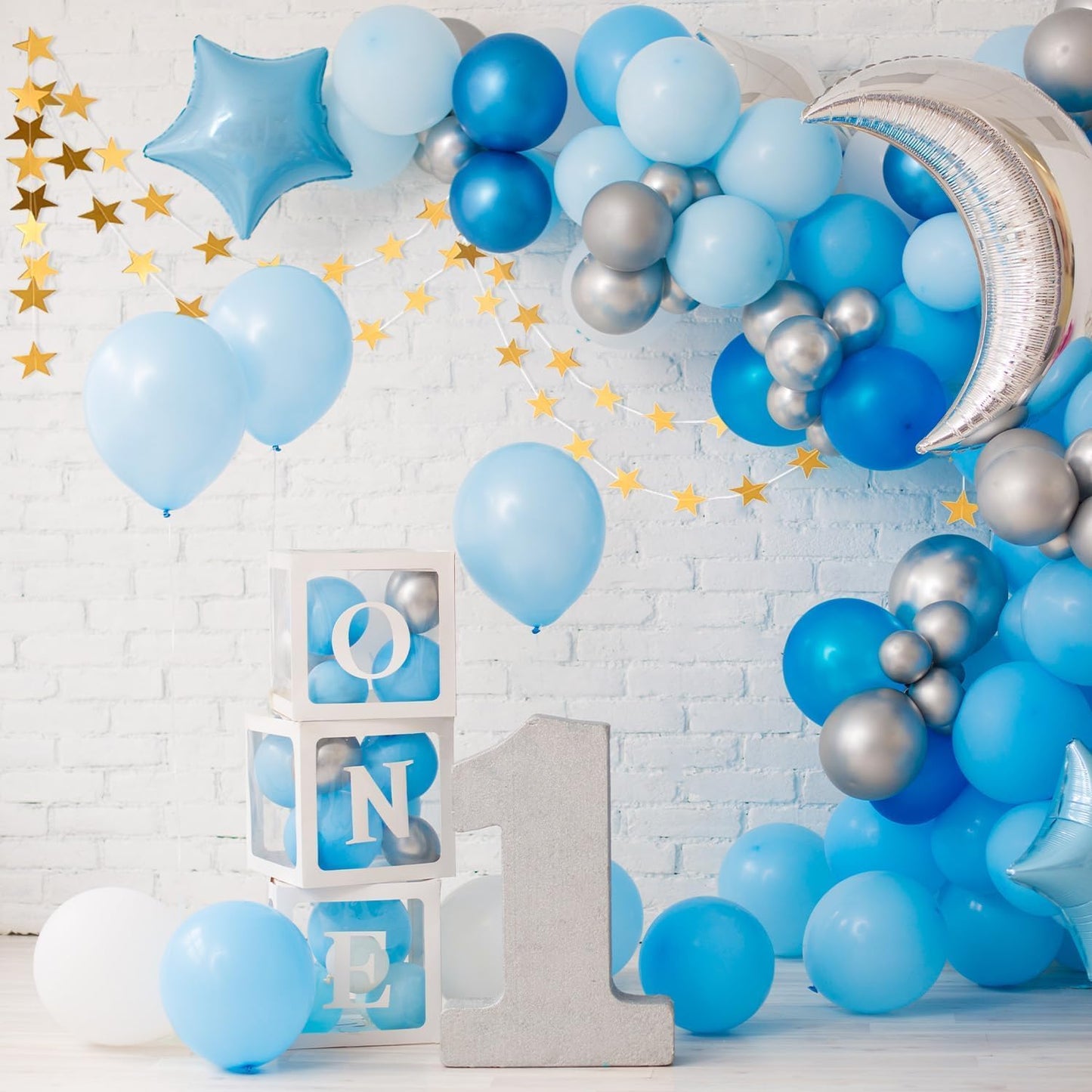 56 Feet Reflective Star Paper Garland