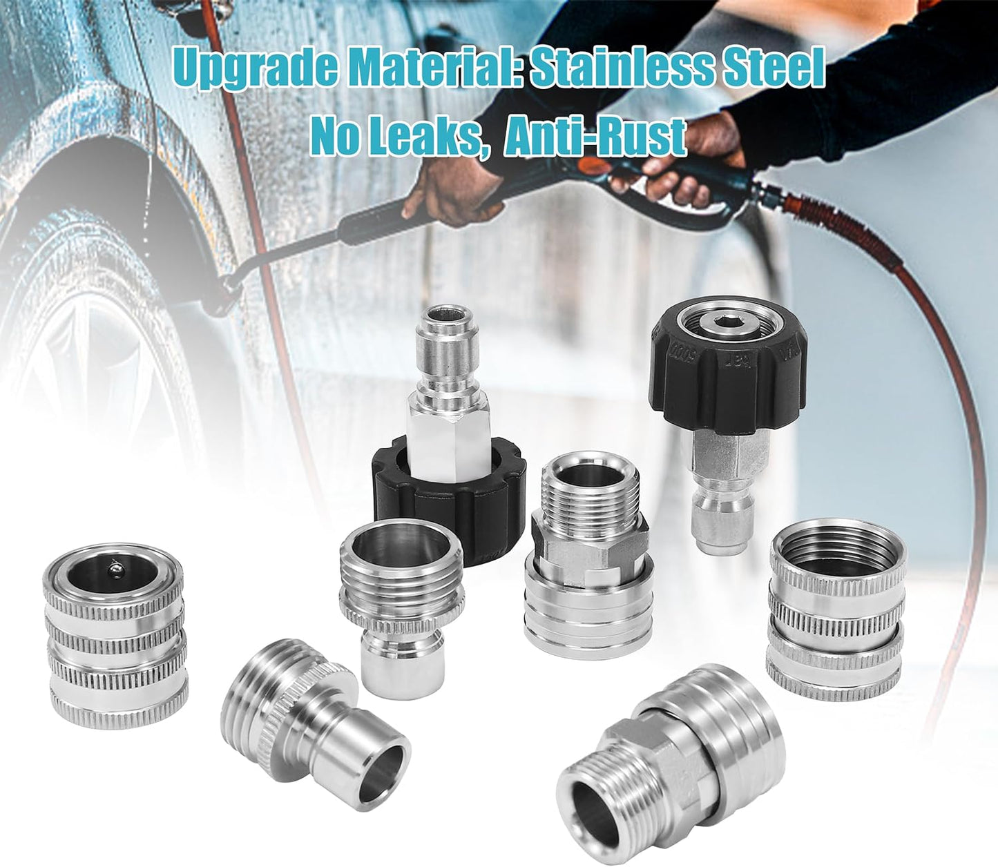 [🎀Valentine's Day🌹]Pressure Washer Adapter Quick Connect Kit