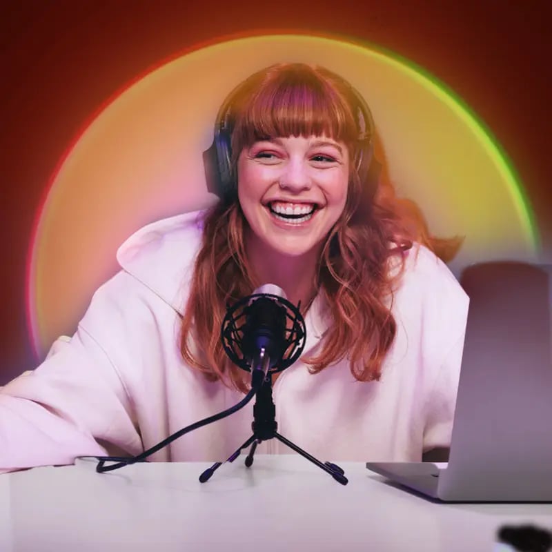 🏆HOT SALE ✨Fall Sunset Lamp Projector Light 180° Adjustable Sunset Mood Lamp