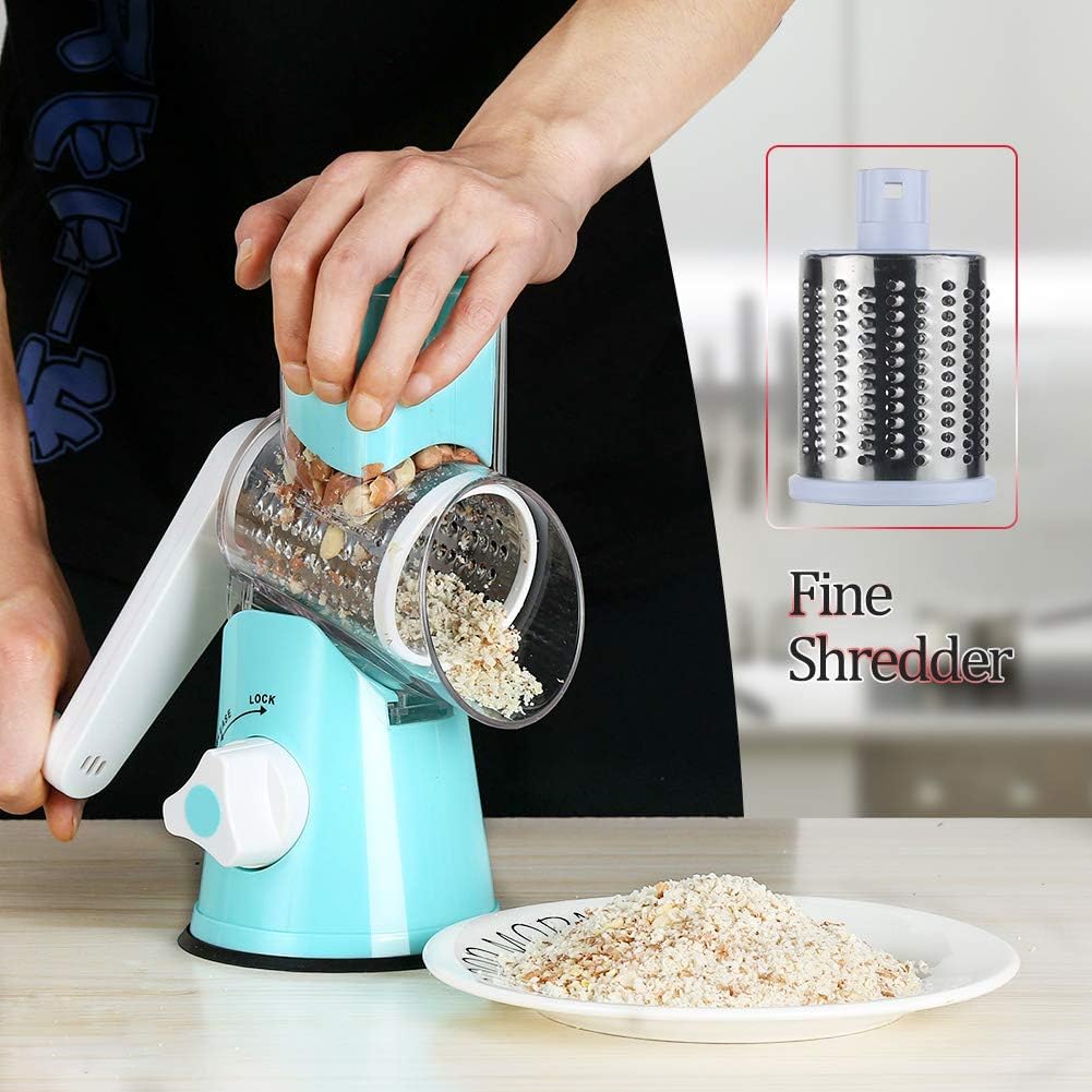 ✨Multifunctional 3 in 1 Rotary Cheese Grater Vegetable Slicer🔥BUY 2 free shipping get 10% OFF