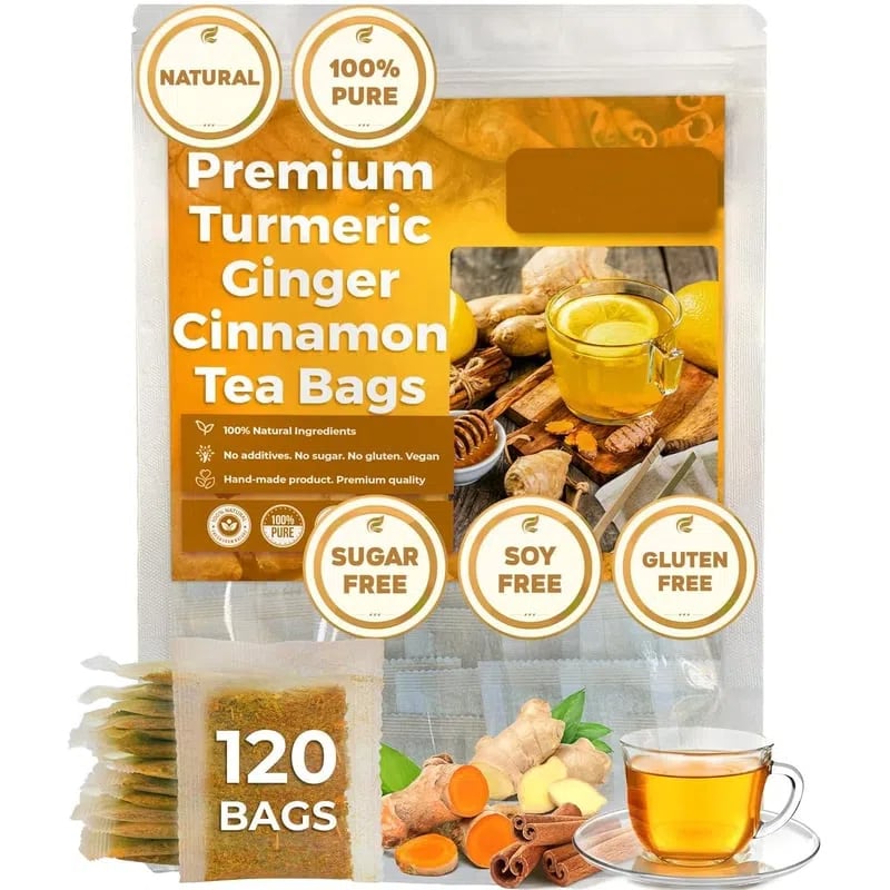 🍵100% Natural Turmeric Ginger Cinnamon Tea