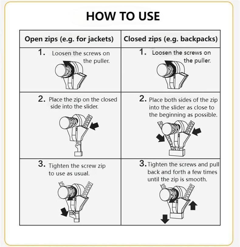 🔥 Hot Sale-49% OFF🏠-Zipper Pull Replacements Repair Kit