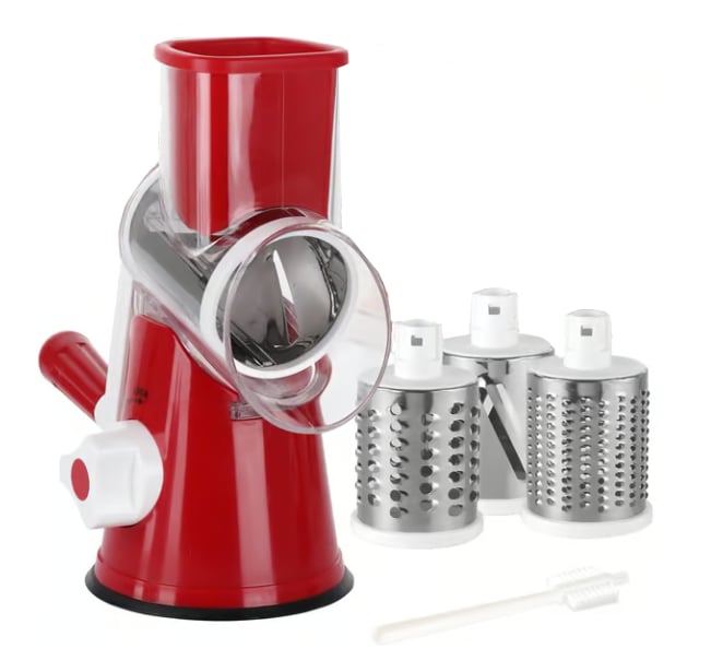 ✨Multifunctional 3 in 1 Rotary Cheese Grater Vegetable Slicer🔥BUY 2 free shipping get 10% OFF