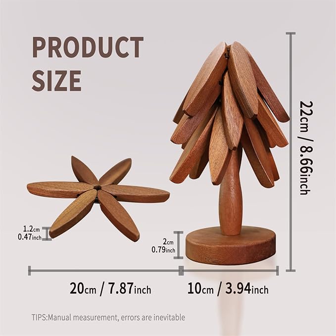 💥49% OFF🌲Wooden Tree Shape Trivet Set for Hot Dishes
