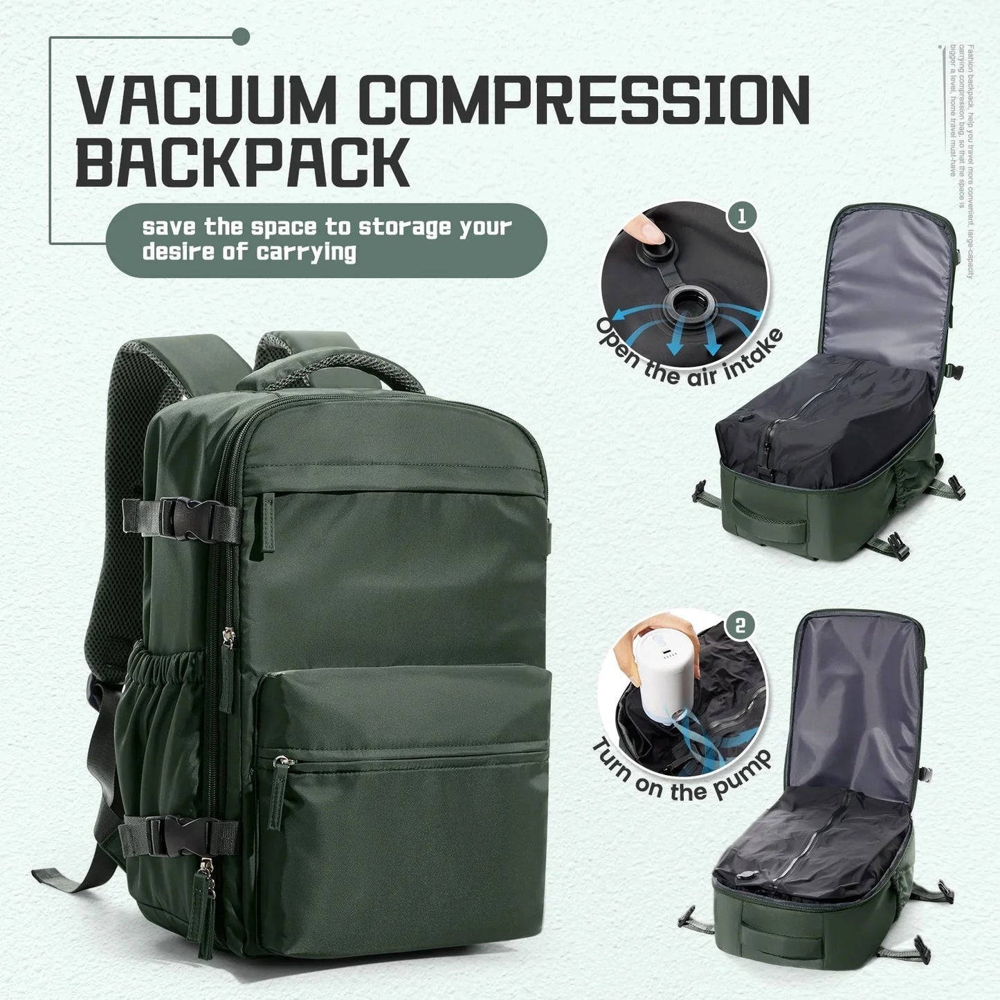 Multifunctional travel backpack