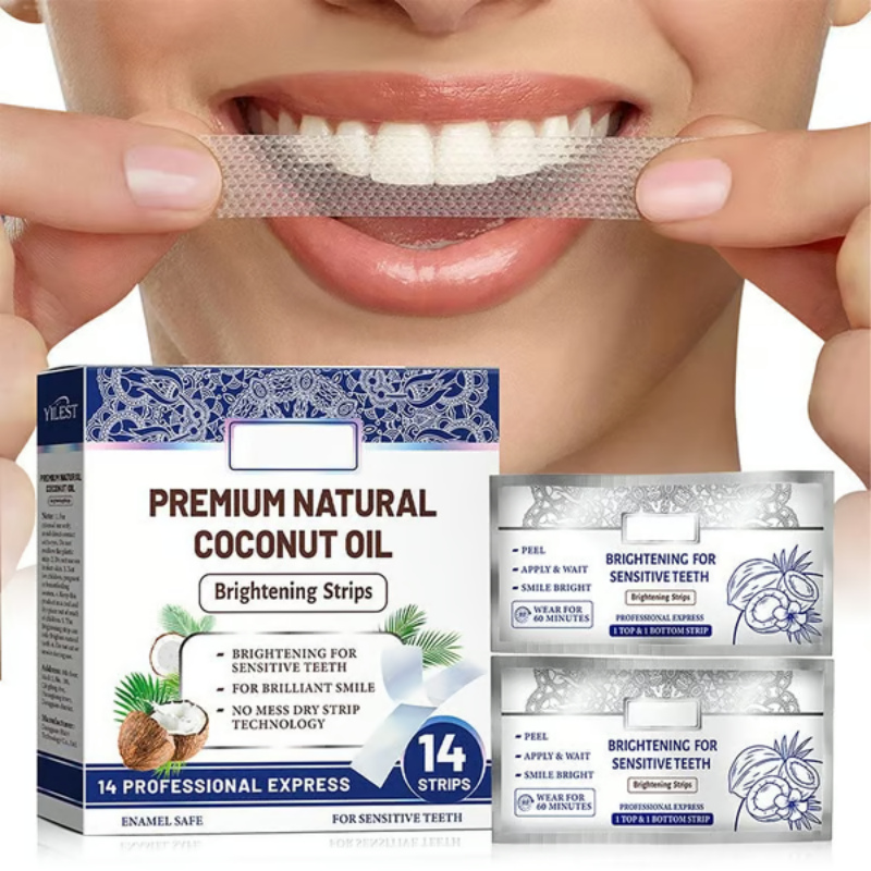 TeethStrip: Natural Coconut Teeth Whitening And Brightening Strips