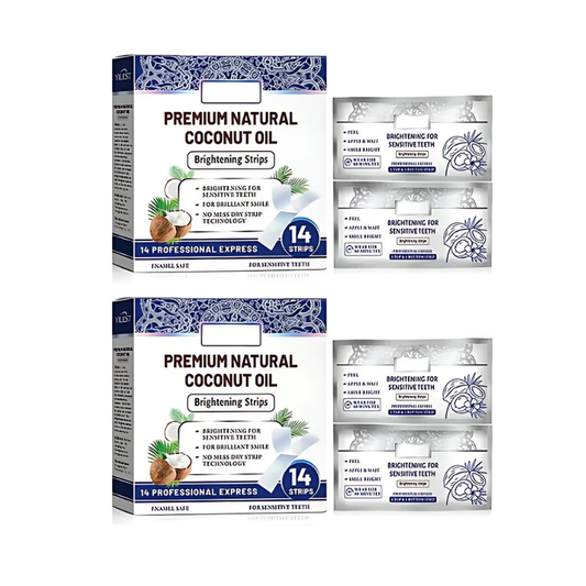TeethStrip: Natural Coconut Teeth Whitening And Brightening Strips