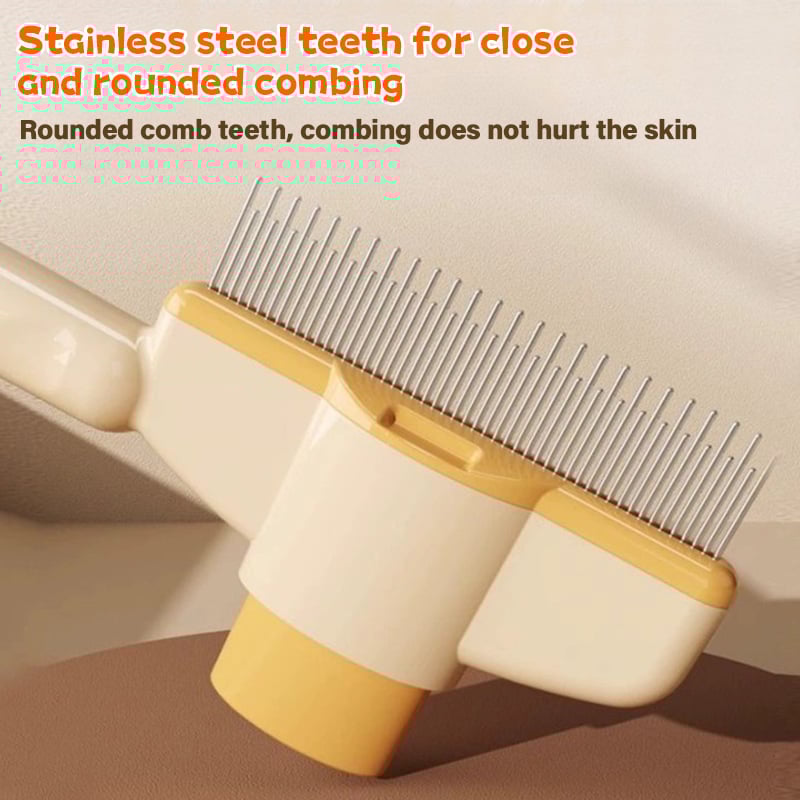🔥Self-cleaning Pet Flea Comb Grooming Brush