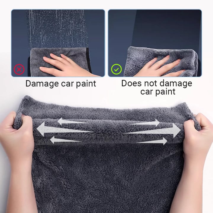 🔥Thickened Absorbent Microfiber Cleaning Towel for Car🚗
