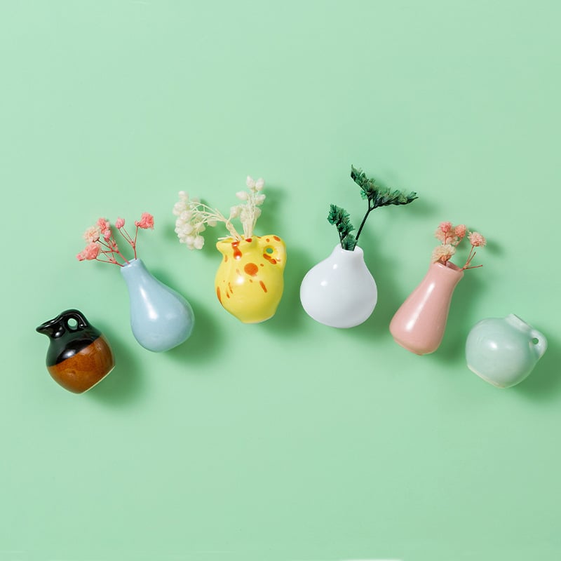 Mini Ceramic Magnetic Vase