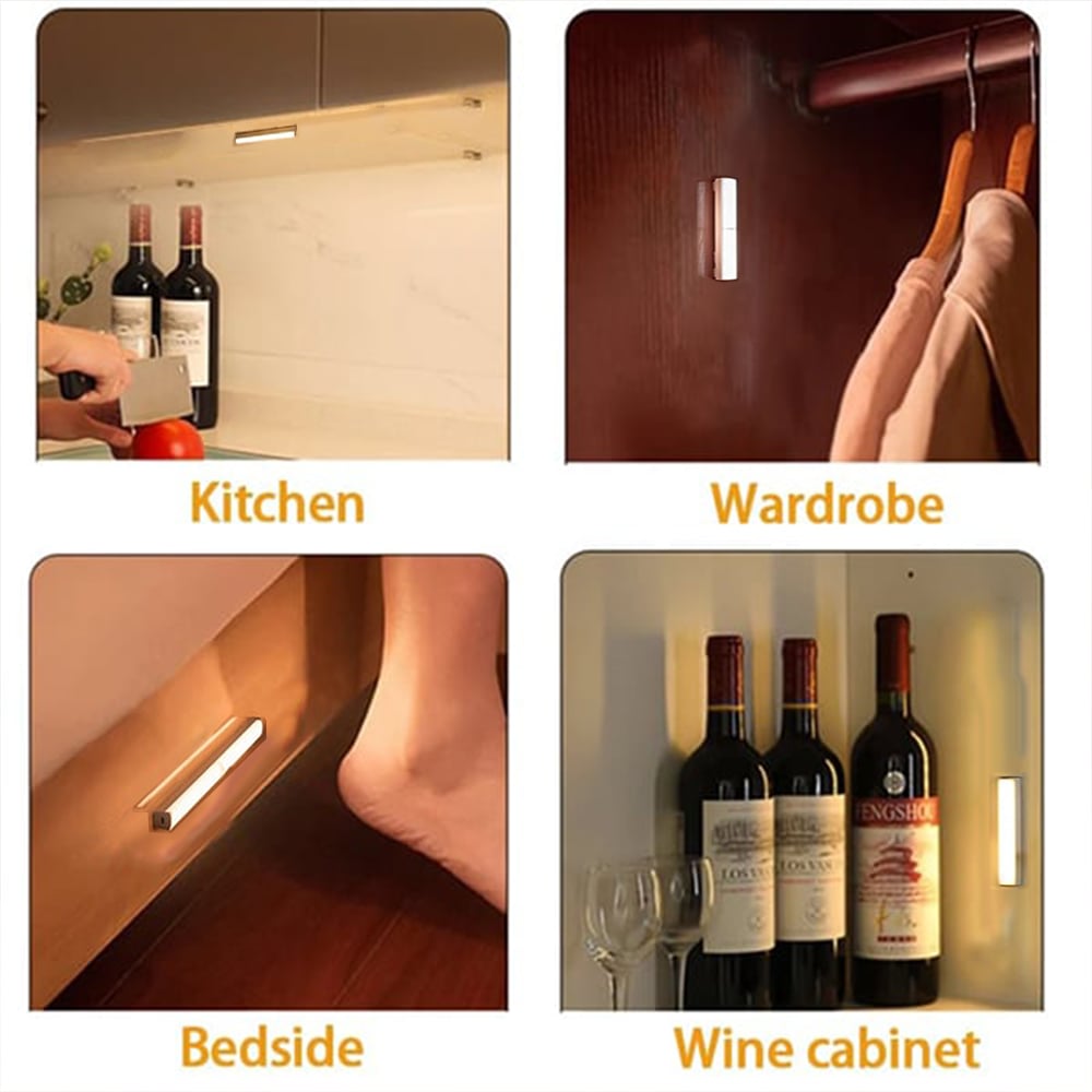 🔥💡 Punch-free Smart Sensor Magnetic Rechargeable LED Lights