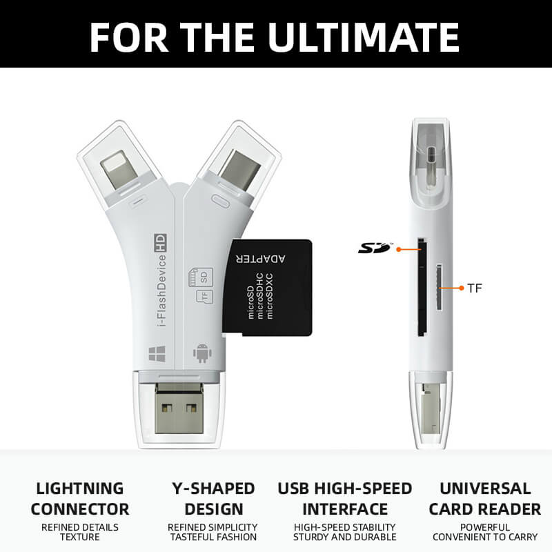 4 in1 Micro SD Card Reader