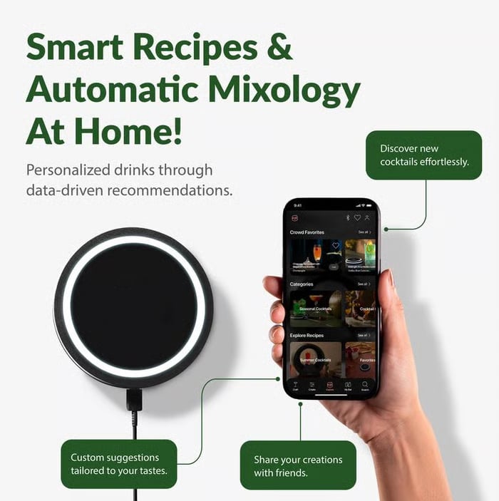 🎉BLACK FRIDAYA 🔥 Smart Coaster 2.0 Cocktail Machine