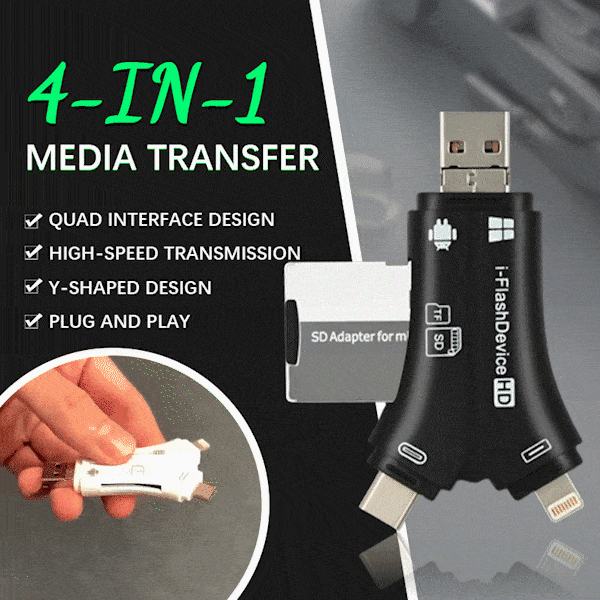 4 in1 Micro SD Card Reader